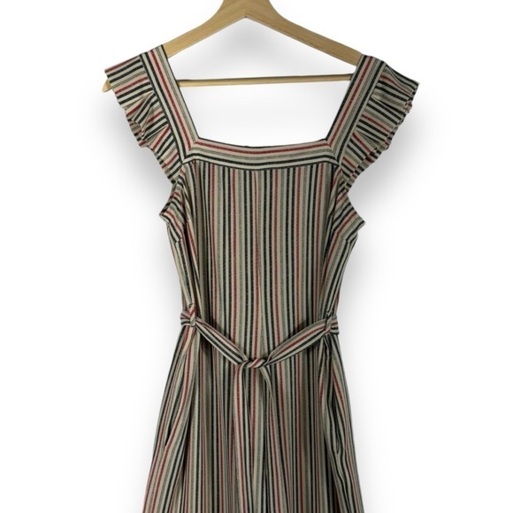 4 for $20 SALE!Monteau Cropped Ruffle Strap Square Neck Jumpsuit, Multi, Size XS - Picture 2 of 11